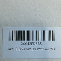 OLEVS Woman's Ceramics Band Zircon Case Day Auto Wrist Watches Red Dial