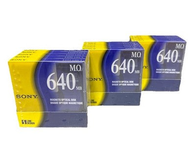 Sony EDM-640C2 640MB Magneto Optical MO Disks Sealed Lot of 15