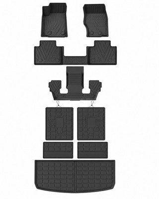 2021-2025 Jeep Grand Cherokee L 6 Seat All Weather Floor Mats Cargo Set