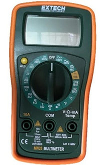 Extech Mn35 Digital Multimeter, 600 Max. Ac Volts, 600 Max. Dc Volts D42