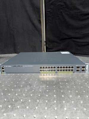 Cisco Catalyst WS-C2960X-24PS-L 24-Port Gigabit PoE Ethernet Switch