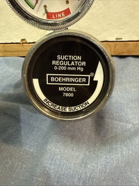 Boehringer 7800 Suction Regulator, 0 - 200 mm Hg