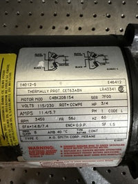 Sherwood 201J Motor Mounted Bronze Centrifugal Pump , 3/4HP , 3450 RPM