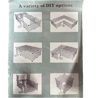 Modular Small Animal Playpen Cage Kit 15 Panels w/ Door & Accessories