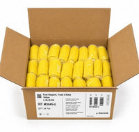 DeRoyal M3045-U Yellow Foot Slippers Tread 2 Sides L-XL-GX 24 Pair Case