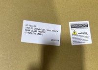 67-704120 1967-72 Chevy GMC Truck Rear Glass Trim Set Stainless Steel