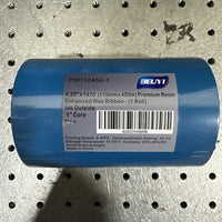 5 Rolls 4.33"' x 984' Premium Resin Enhanced Wax Ribbon Thermal Transfer Ribbon