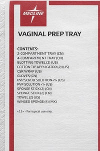 Lot of 4 Medline DYND70670 Vaginal Prep Tray Kit Exp 11/2025
