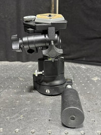 Bogen Manfrotto 3063 Tripod Pan Tilt Head w/ Handle & Quick Release Plate Italy