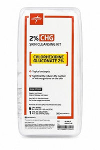 Lot of 3 Medline 2% CHG Skin Cleansing Kit Chlorhexidine REF MSC0954KT2