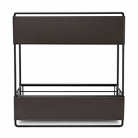 Magnetic Fridge Sliding Shelf Organizer Black Storage Rack Kitchen Dorm