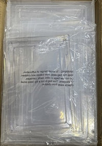 HOMIDEC Clear Stackable Shoe Storage Boxes Size 13 Drop Front 6 Pack