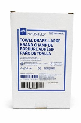 Medline InvisiShield Large Towel Drape – Adhesive Border – Sterile – Lot Of 40