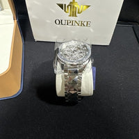 OUPINKE Dragon Skeleton Mens Wrist Watches Luxury Dress Automatic Self Winding