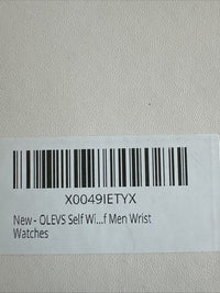 Olevs Men’s Watch Skeleton 5 Hands Gold/Silver Band, Green Dial
