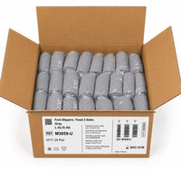 DeRoyal M3059-U Gray Foot Slippers Tread 2 Sides L-XL/G-XG 24 Pair