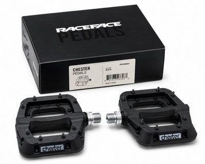 Race Face Chester Mountain Bike Platform Pedals Black 9/16” MTB BMX