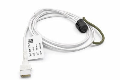 BCI WW3078 Reusable Ear Sensor Lead White Connector