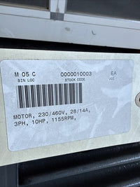 Toshiba B0106FI F2USH2 EQPIII - 10HP-1155 RPM-230/460V 3 Phase Induction Motor