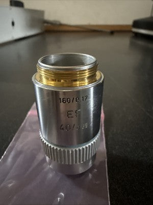 Leitz Wetzlar 519762 EF 40/0.65 160/0.17 Microscope Objective Lens 40x, Germany