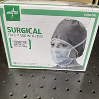 Medline 3-Ply Surgical Face Mask with Ties - 300 Count Case - (NON27377)