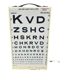 Tech-Med Illuminated Eye Chart Model 3062 20 Ft Equivalent Wall Mount