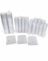 Mini Dessert Cups & Spoons Bulk Lot Clear Plastic Appetizer Shooter Set