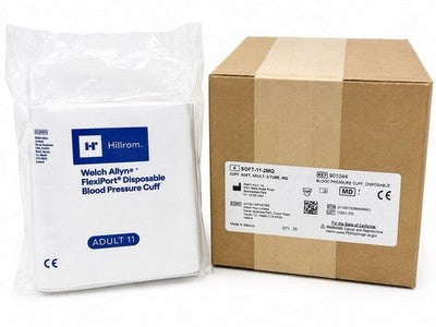 Welch Allyn FlexiPort Disposable BP Cuff Adult 11 REF 901044 Case 20