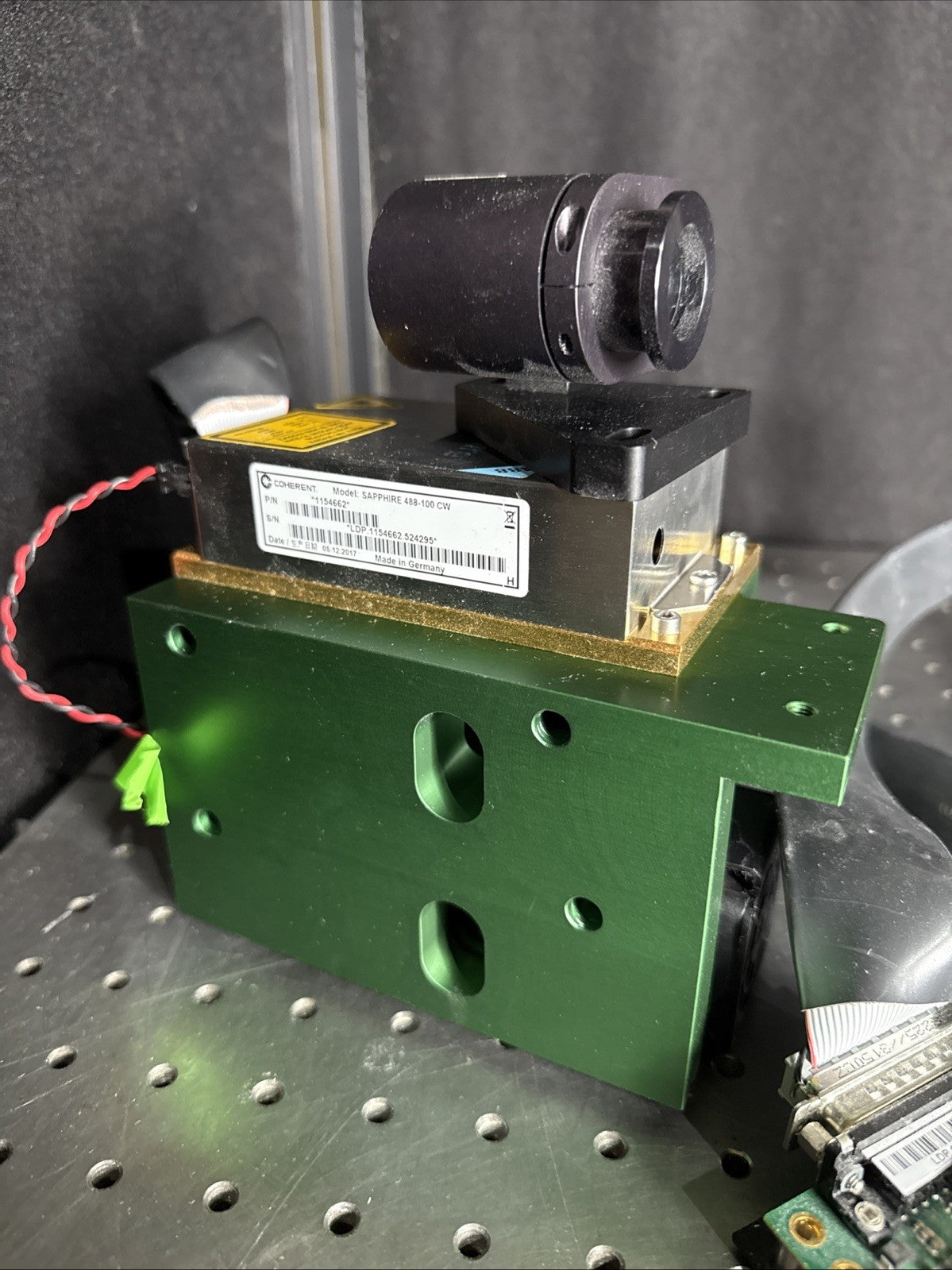 Coherent Sapphire 488-100 CW Laser 488nm 100mW complete system 2017