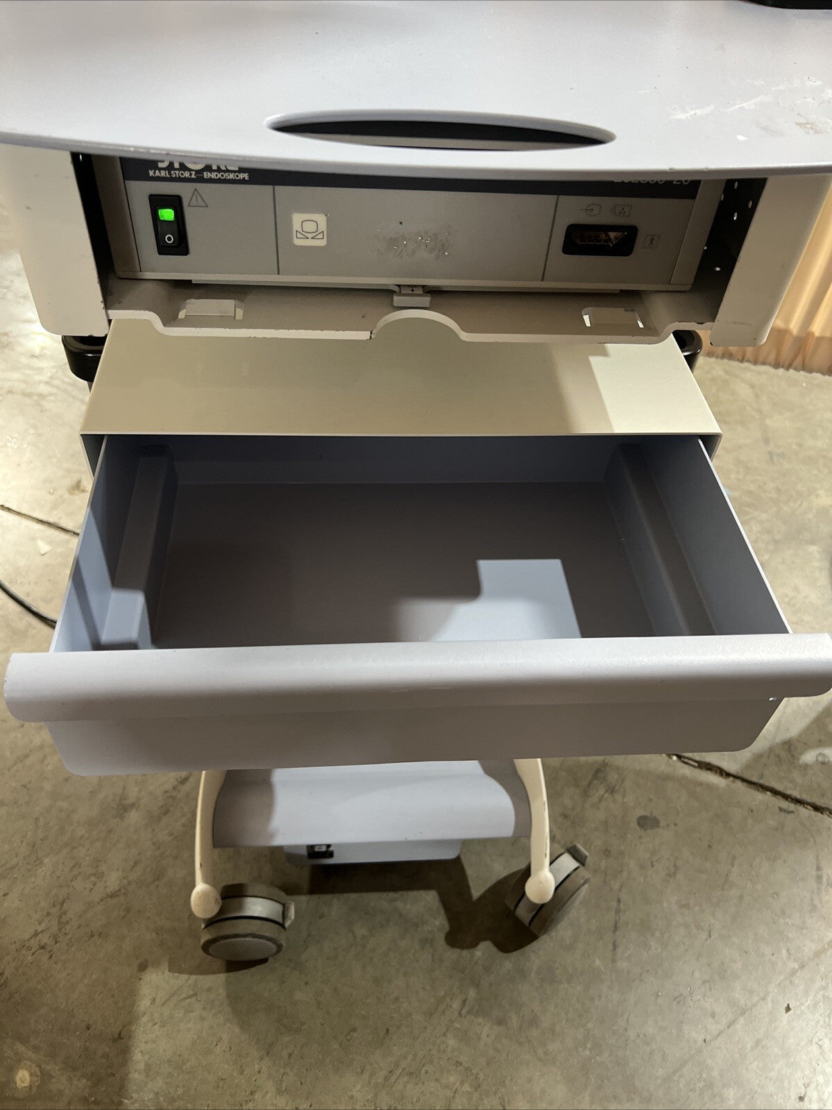 Storz OfficeKart Endoscopy Tower EndoVue W/ Telecam DXII &amp; Xenon Nova 175 Source