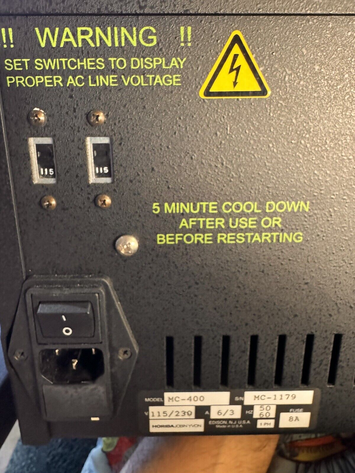 SPEX Mini-CrimeScope 400 Forensics Light Kit MCS-400 Horiba