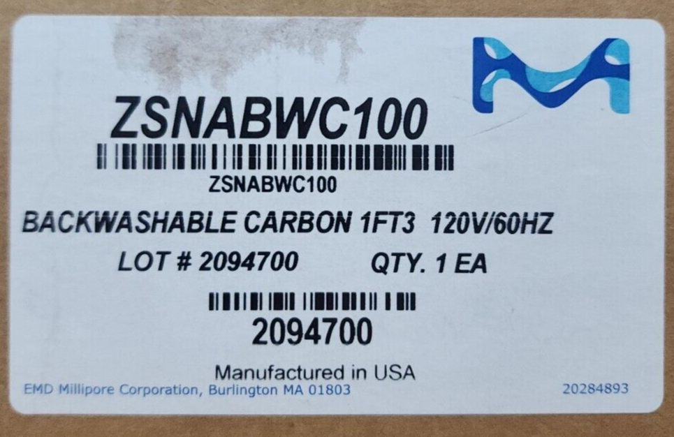 Millipore Backwashable Carbon 1FT3 KIT