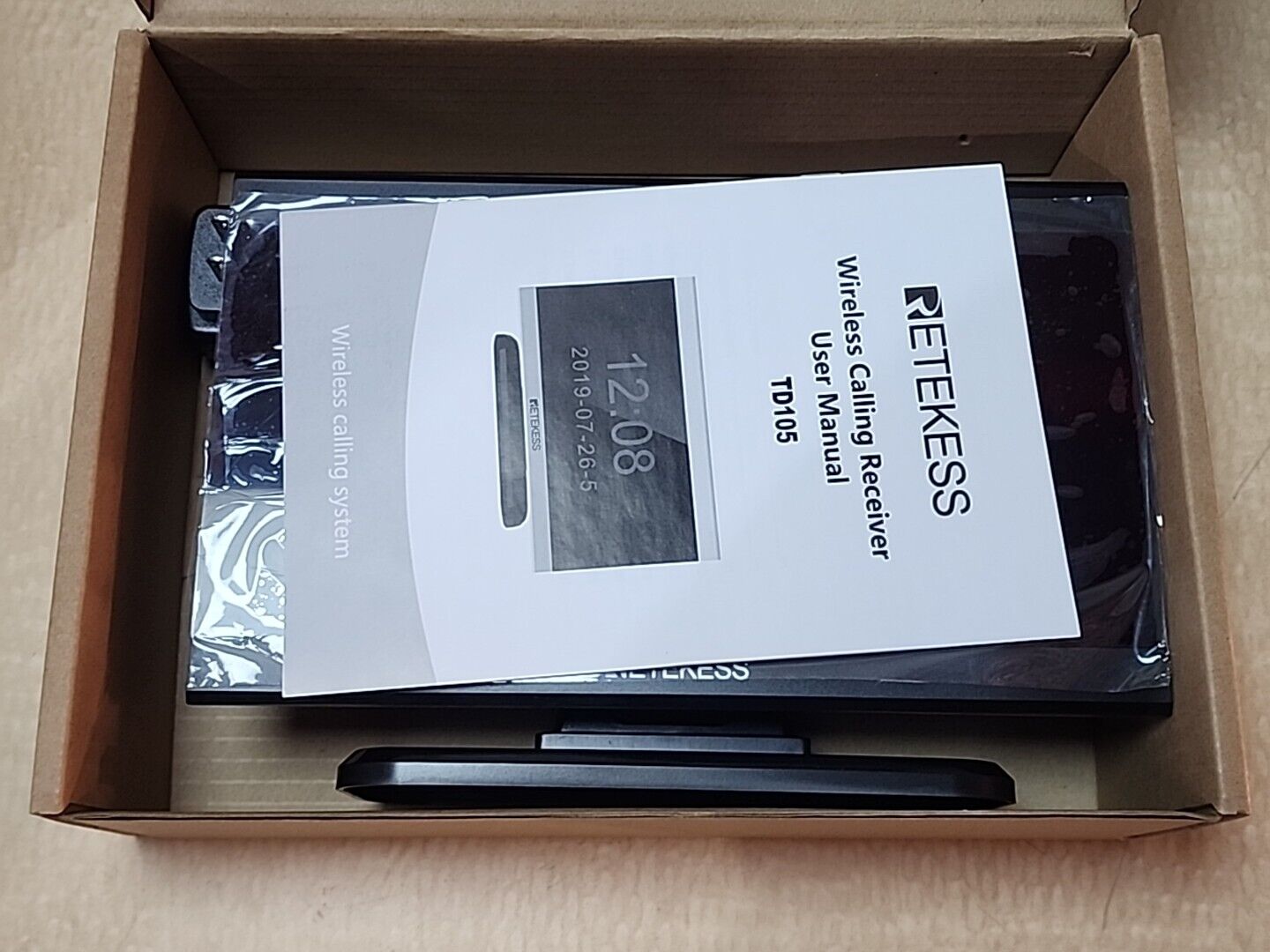 Retekess TD105 Restaurant Pager Calling System Host Receiver &amp; 6x Call Buttons 