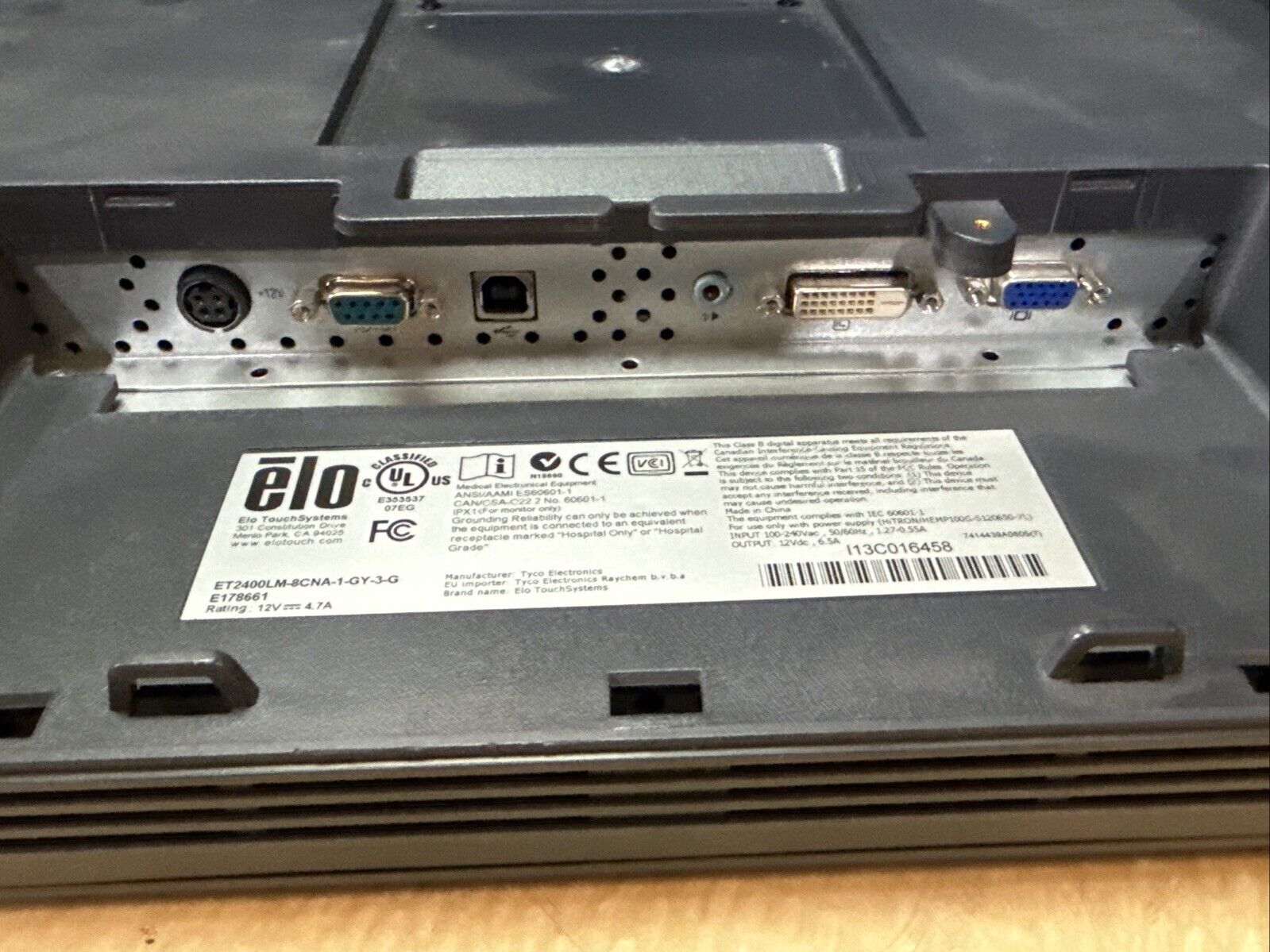 Elo TouchSystems E178661 ET2400LM-8CNA-1-GY-3-G Monitor