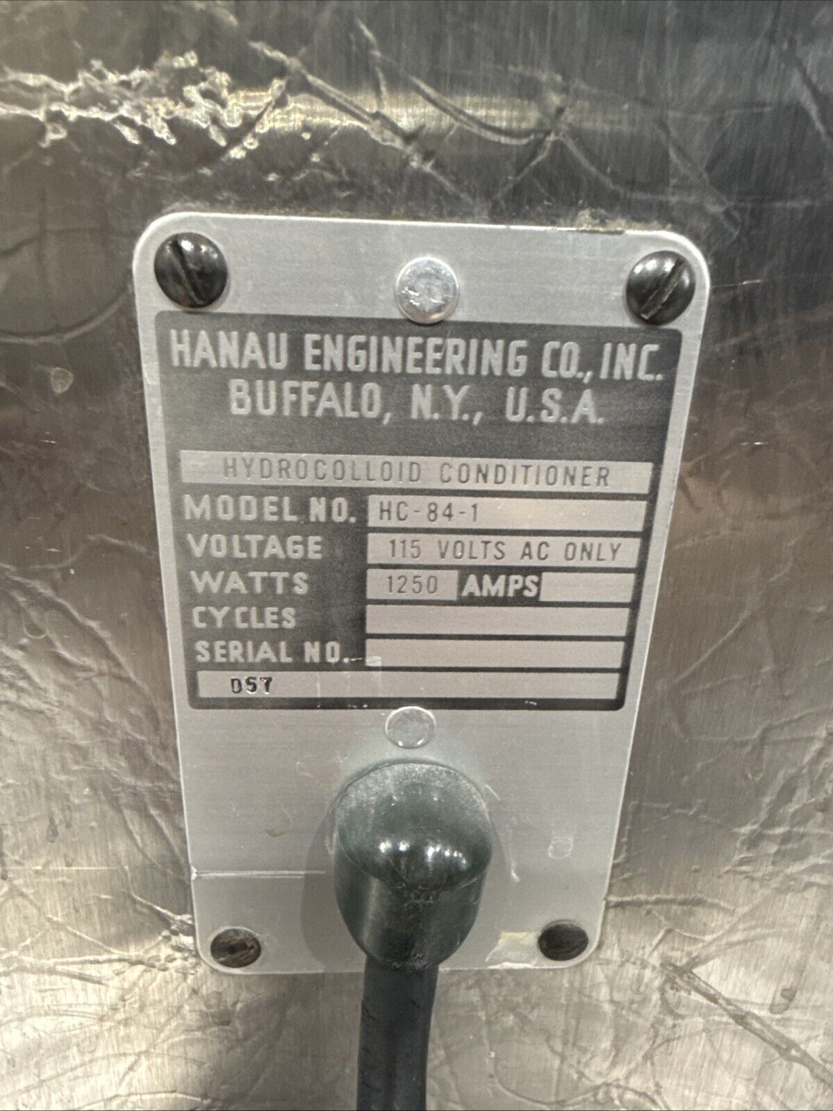 Hanau Engineering Hudrocolloid Conditioner HC-84-1