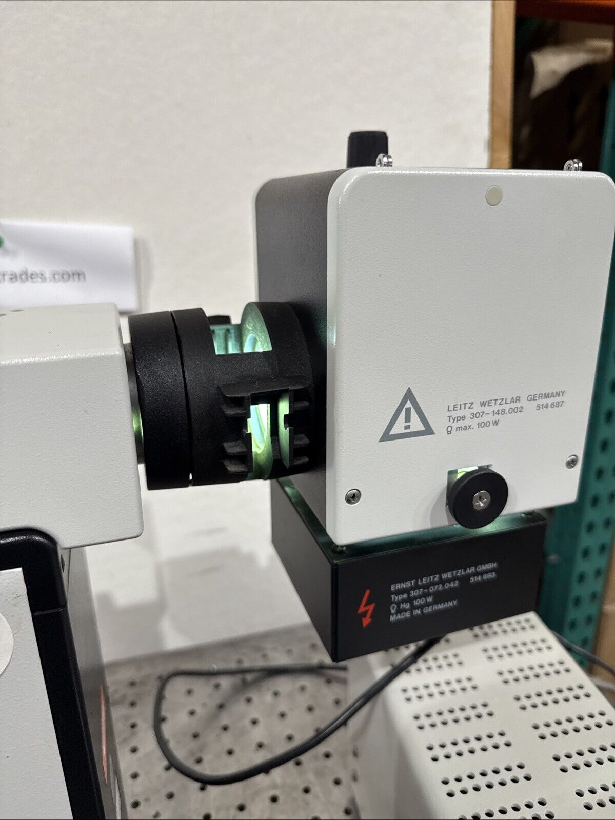 Leica Wild Leitz  Diaplan Fluorescence DF Phase Trinocular Microscope W/ Camera