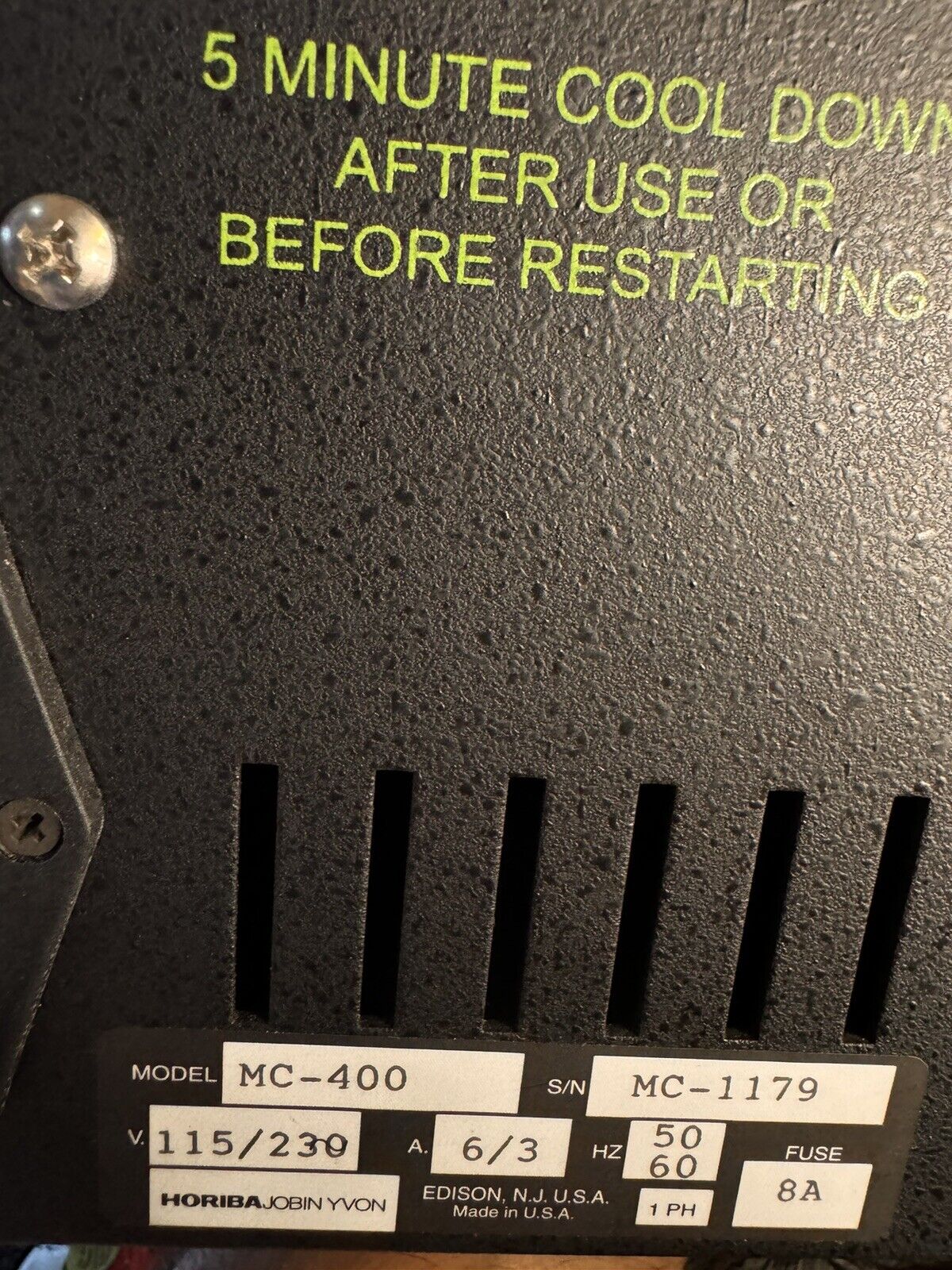 SPEX Mini-CrimeScope 400 Forensics Light Kit MCS-400 Horiba