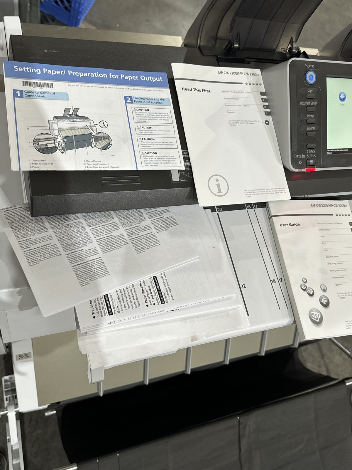Ricoh MP CW2200SP Color Wide Format Printer