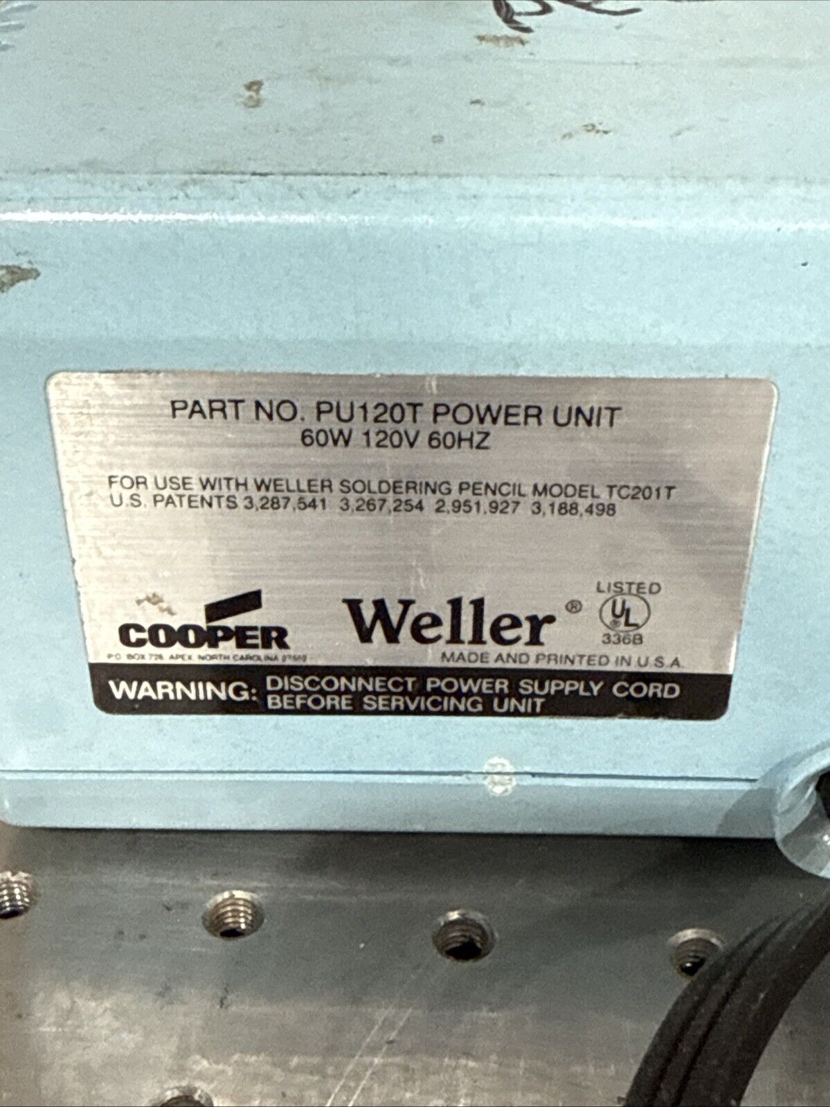 EUC Weller WTCPT Professional Soldering Station Power Unit Only