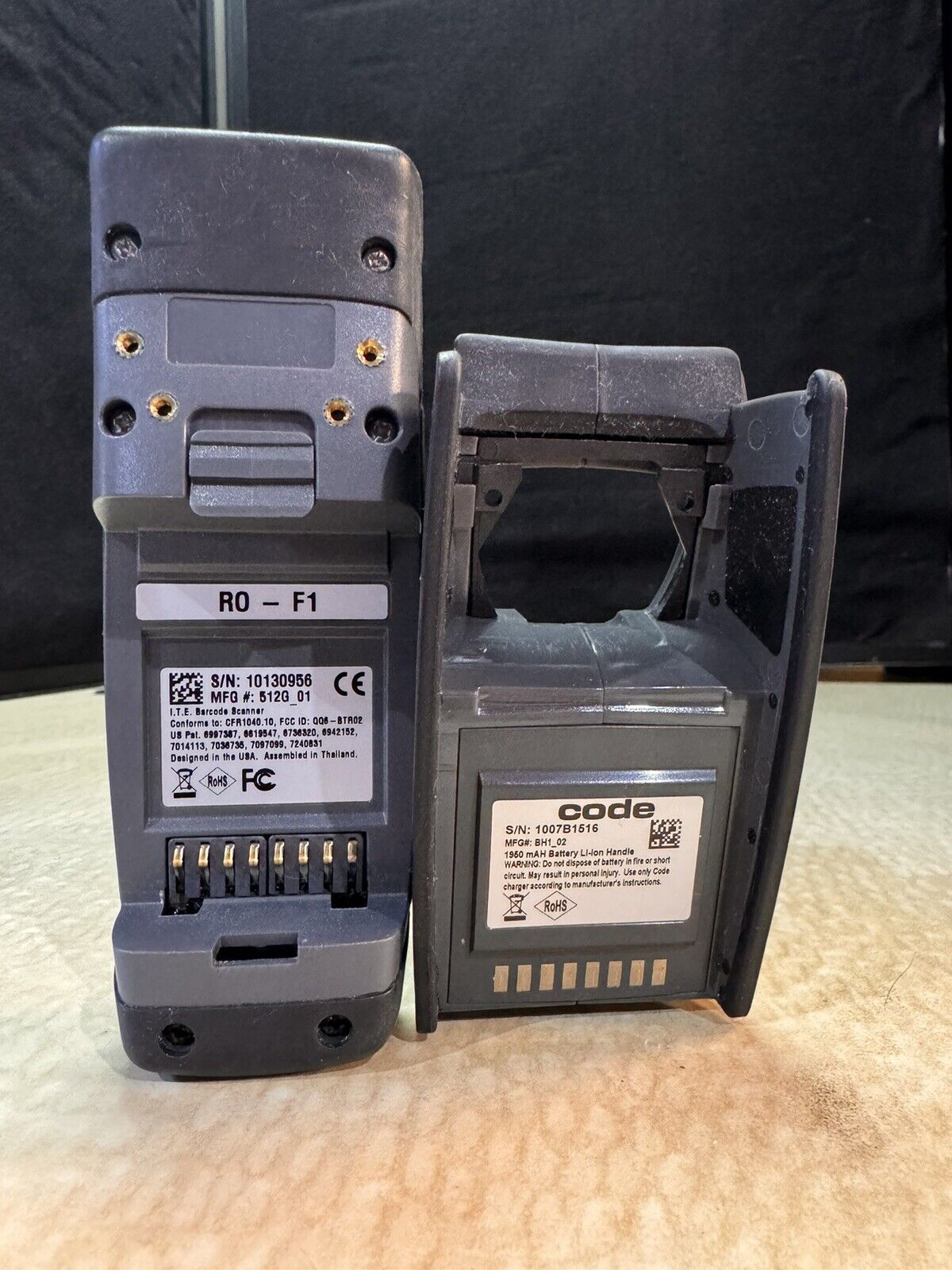 ITE Code RO-F1 Bar Code Reader Scanner 512G-01