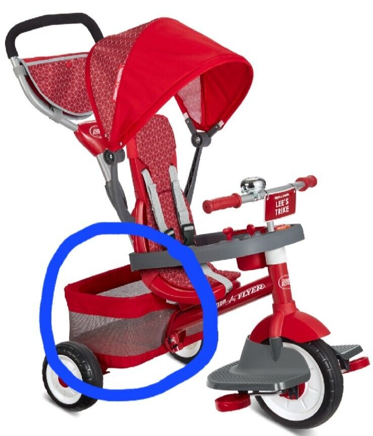 Radio Flyer Tricycle Rear storage basket accessory