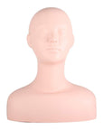 Silicone Mannequin Training Head Makeup Model Eyelash Extensions Practice Doll