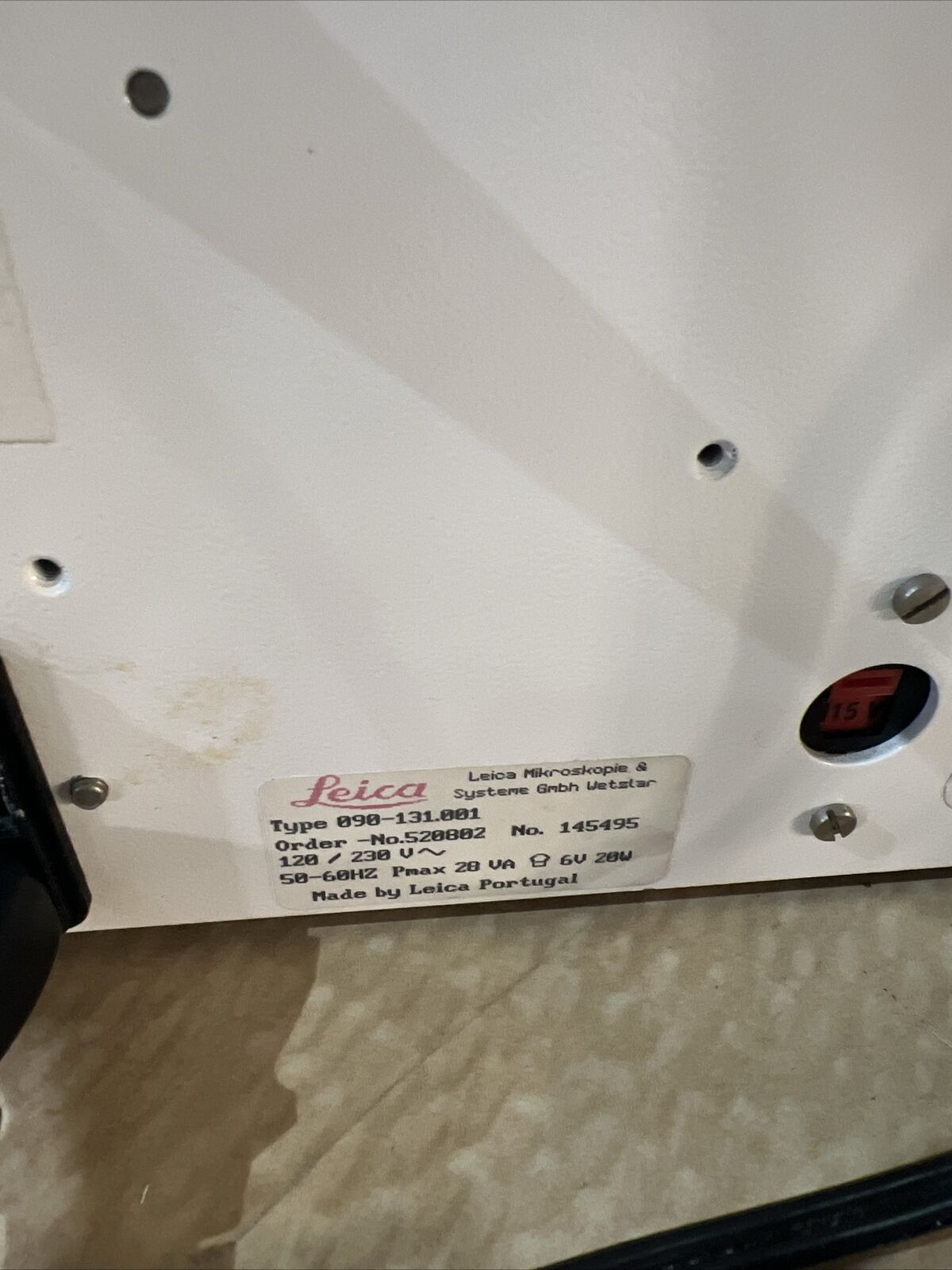Leica Leitz Microscope DM IL Inverted Microscope With Objectives