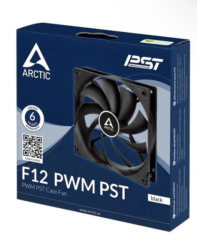 ARCTIC F12 PWM PST - 120 mm PWM PST Case Fan with PWM Sharing Technology