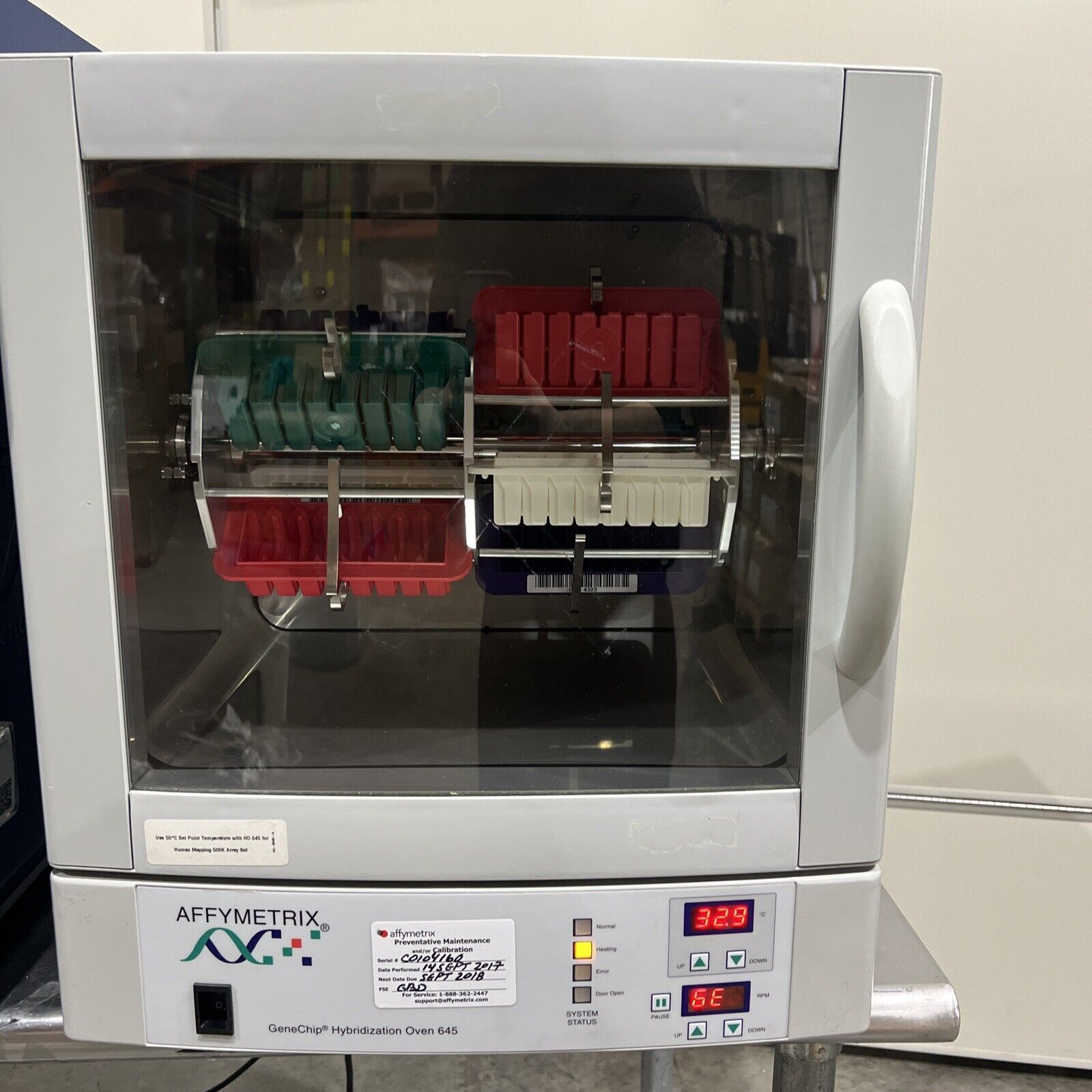 Affymetrix Genechip Fluidics Station 450, Autoloader 7G, Hybridization Oven 645