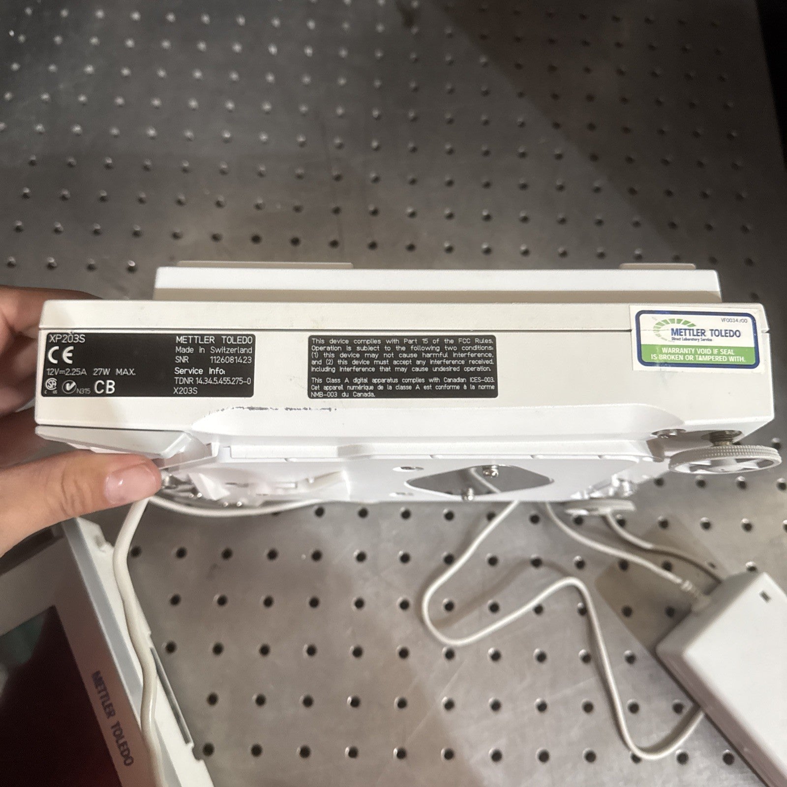 Mettler Toledo Precision Balance Scale XP203S - MISSING PARTS But Work