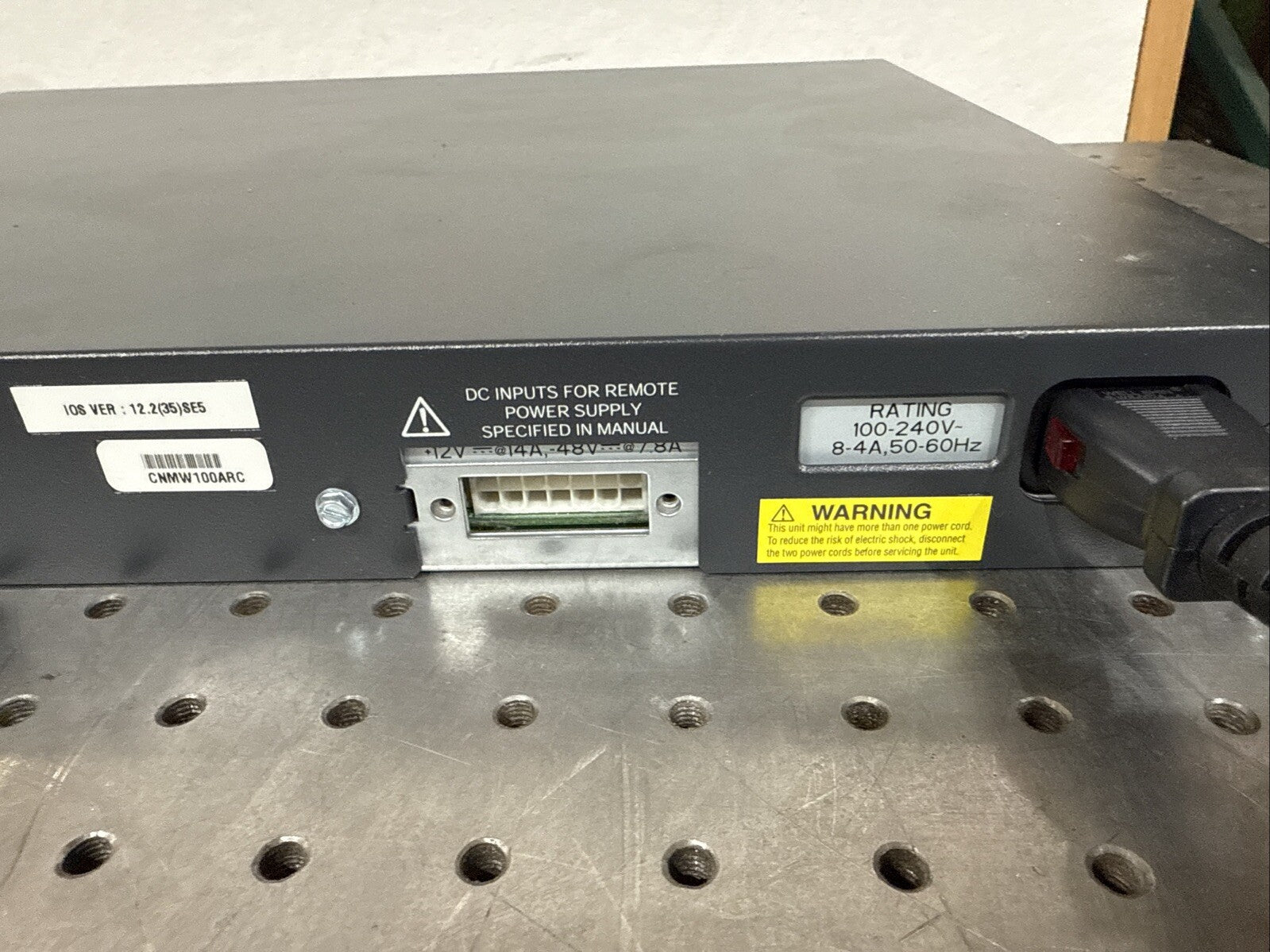 Cisco WS-C3560G-24PS-S 3560G 24 Port PoE Gigabit Switch