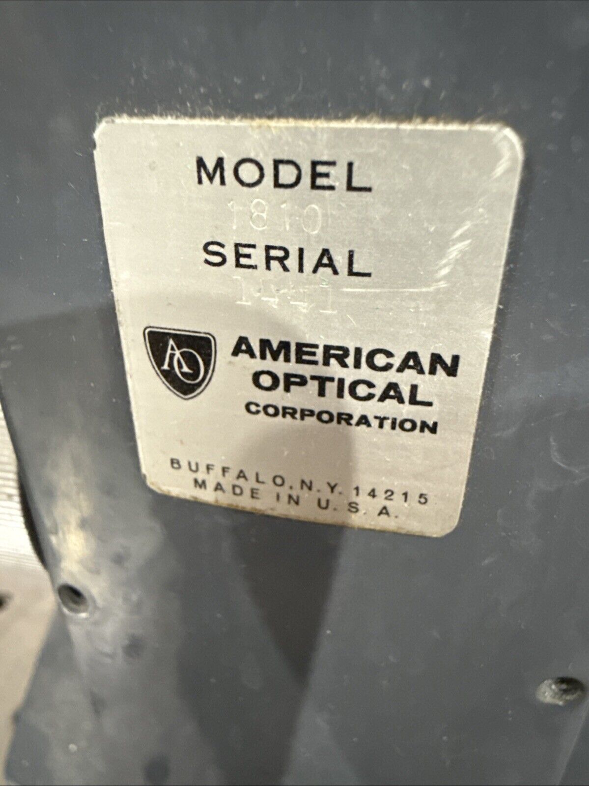 American Optical 1810 Inverted Microscope 4x, 10x, 6.5x W/ Light Source