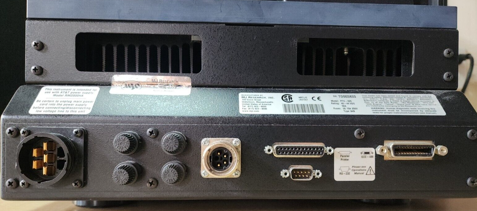 MJ Research PTC225 cycler thermal controller DNA tetrad with power supply