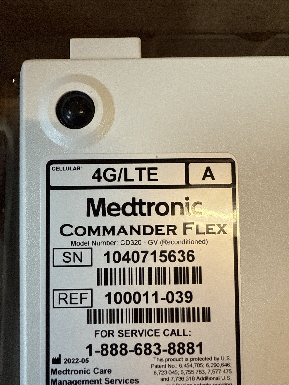 Medtronic Cardiocom Commander Flex CD320 Blood Pressure Vital Sign Monitor